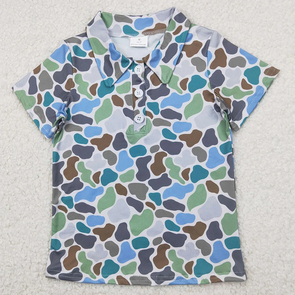 New Fashion Baby Boys Clothes Duck Stripe Buttons Tee Shirts Tops Spring Boutique Kids Clothes Toddler Boys Pullovers Tops Hot